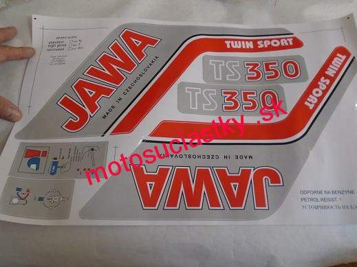 Nálepky Jawa TS 350 arch./Jawa 638-639/