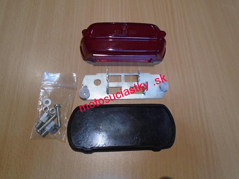 lampa zadná - komplet ( PAV,ČZ ) červená