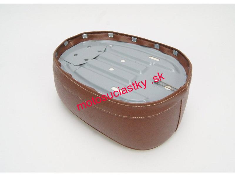Sedalo  JAWA 50 - 550, 555 (hnedá retro koženka predný pant)