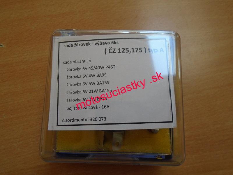 žiarovky výbava - sada 6ks ( ČZ 125,175 ) typ A