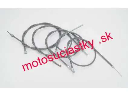 Sada šedých laniek vč. náhonu tachometra JAWA 50 - 21, 23