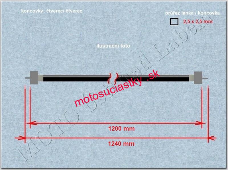 nahon tachometra 1200 mm CZK